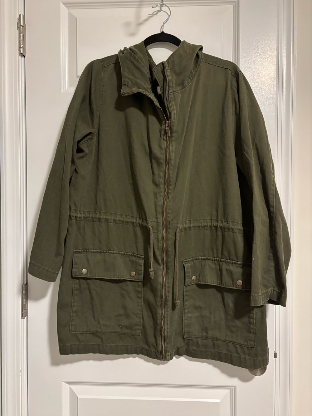 Old Navy Hooded Olive Utility Jacket XL
